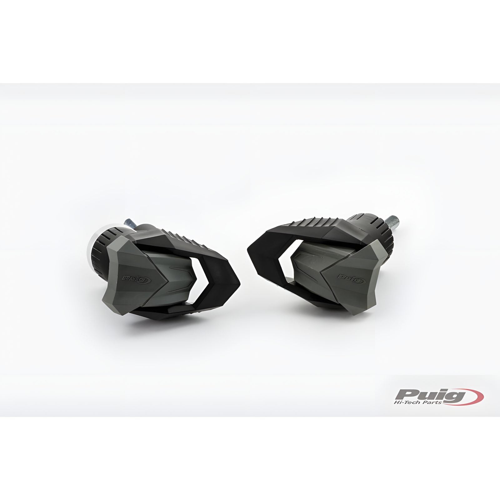 TAMPONI PARATELAIO MOD. R19 PUIG COMPATIBILE PER KTM DUKE 990 2024 NERO COPPIA 22002N