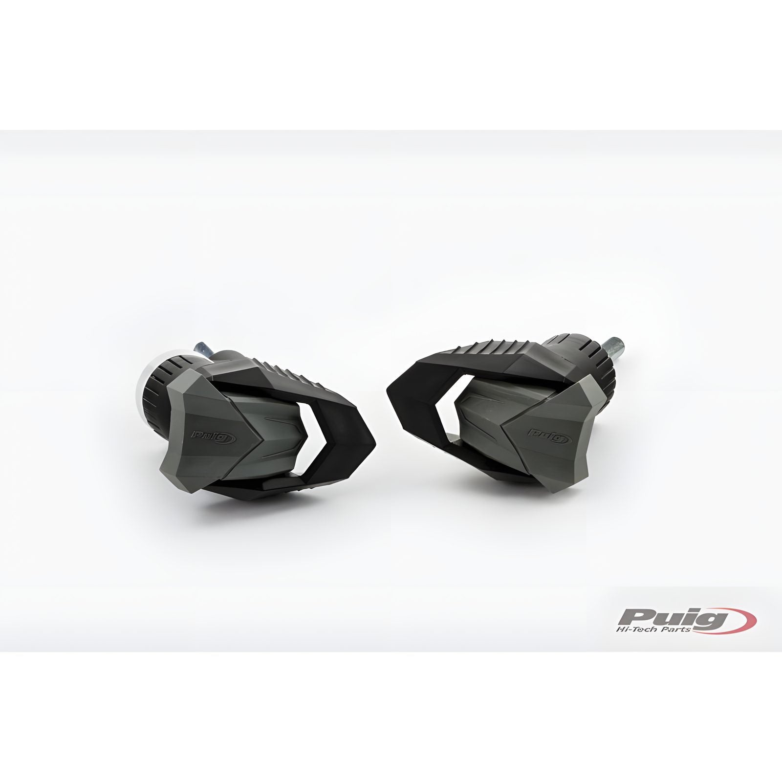 TAMPONI PARATELAIO MOD. R19 PUIG COMPATIBILE PER KAWASAKI NINJA 500 2024 NERO COPPIA 22025N