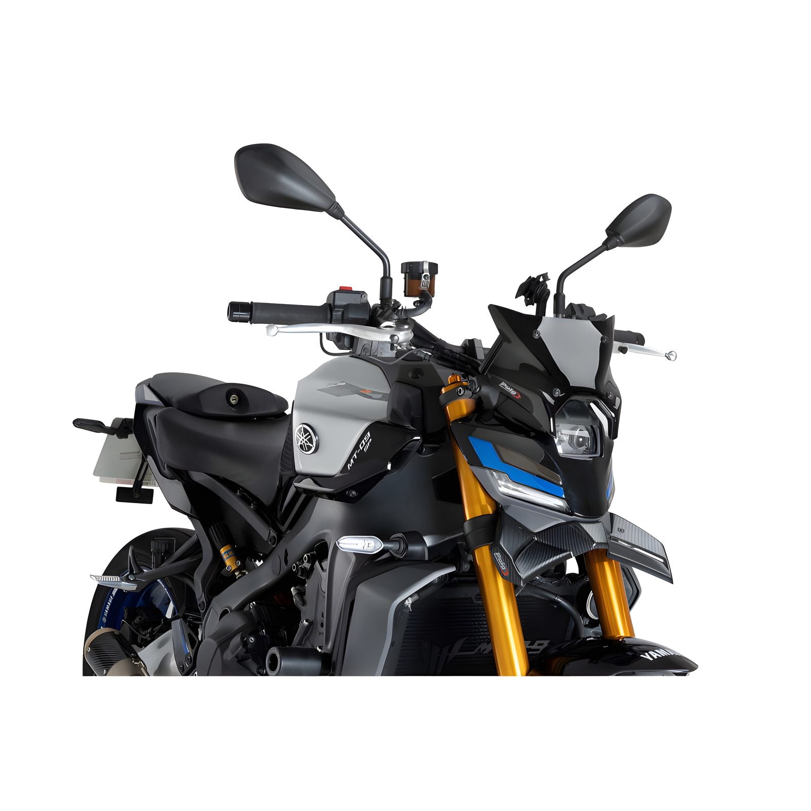 SPOILER ANTERIORE DOWNFORCE NAKED PUIG COMPATIBILE PER YAMAHA MT-09 850 Y-AMT 2024 > 2025 CARBON LOOK 22079C
