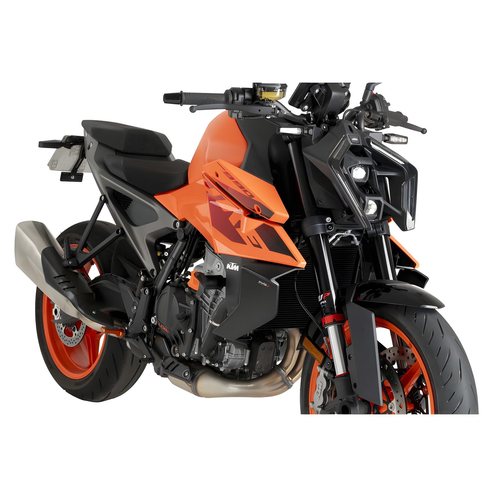 SPOILER LATERALE DOWNFORCE NAKED COPPIA PUIG COMPATIBILE PER KTM DUKE 990 R 2024 > 2025 NERO OPACO COPPIA 22174J