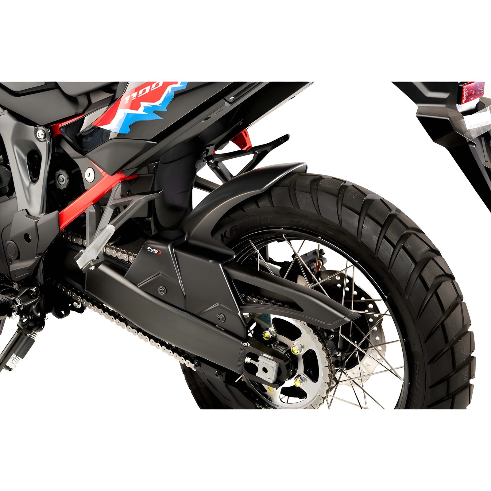 PARAFANGO POSTERIORE PUIG COMPATIBILE PER HONDA TRANSALP XL750 2023 > 2025 NERO OPACO 22260J