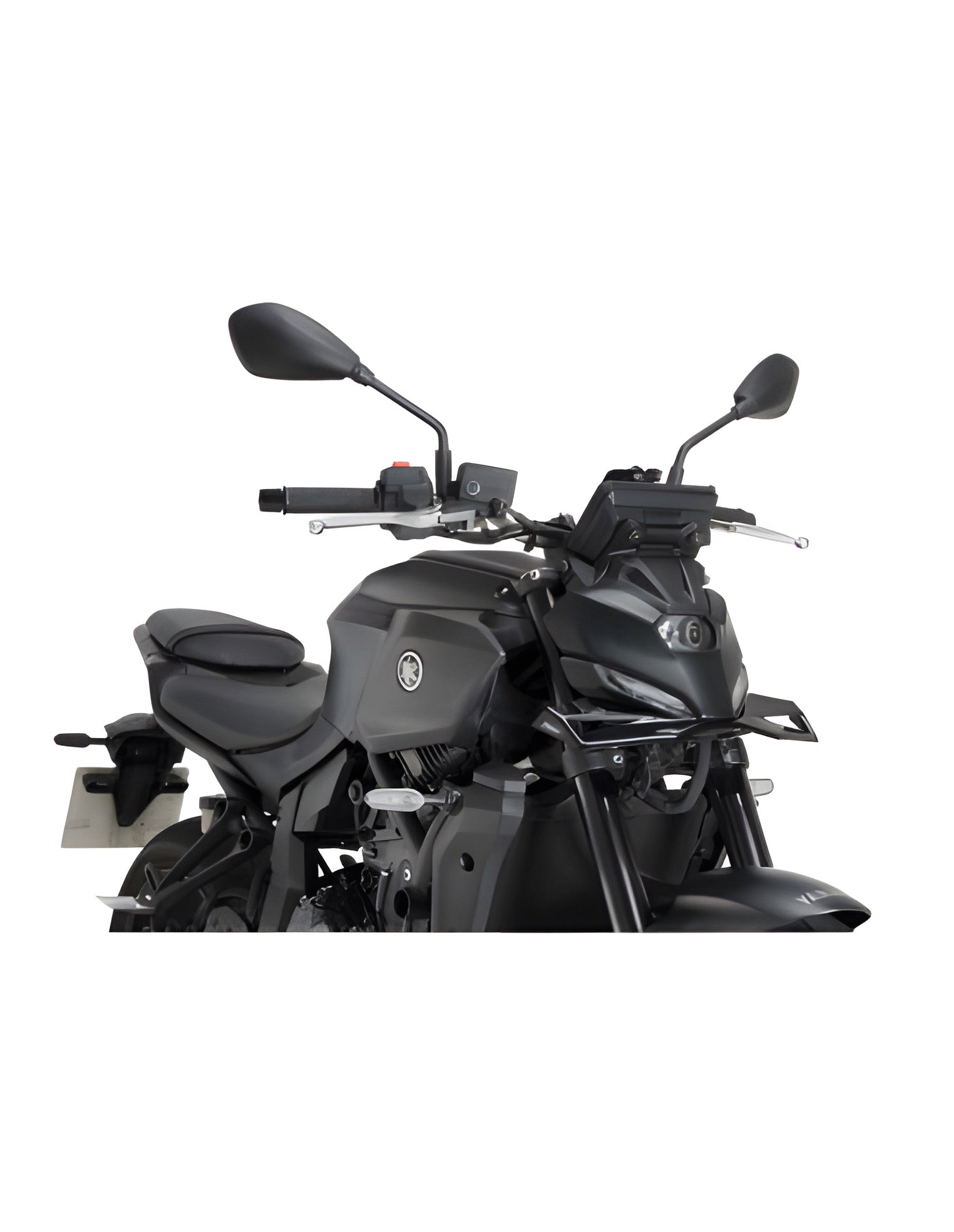 SPOILER ANTERIORE DOWNFORCE NAKED PUIG COMPATIBILE PER YAMAHA MT-07 700 Y-AMT 2025 NERO COPPIA 22417N