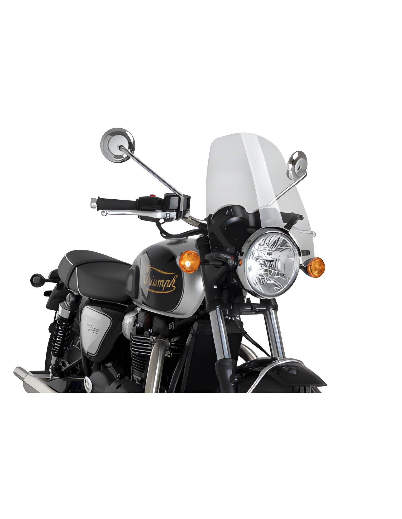CUPOLINO NAKED N.G. TOURING PUIG COMPATIBILE PER TRIUMPH BONNEVILLE 865 T100 2017 > 2021 TRASPARENTE 22454W