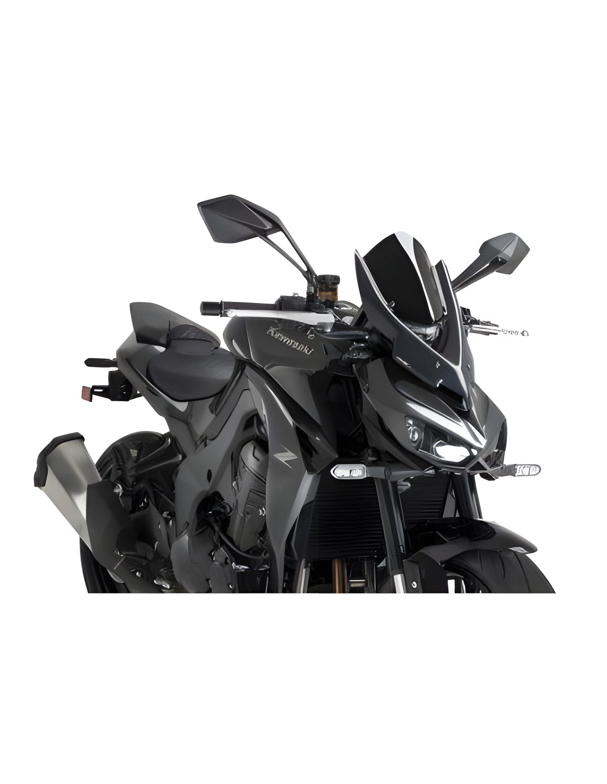 CUPOLINO NAKED N.G. TOURING PUIG COMPATIBILE PER KAWASAKI Z 1100 SE 2026 NERO 22777N