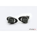 TAMPONI PARATELAIO MOD. R19 PUIG COMPATIBILE PER KAWASAKI ZX-6R NINJA 600 2017 > 2023 NERO COPPIA 3182N