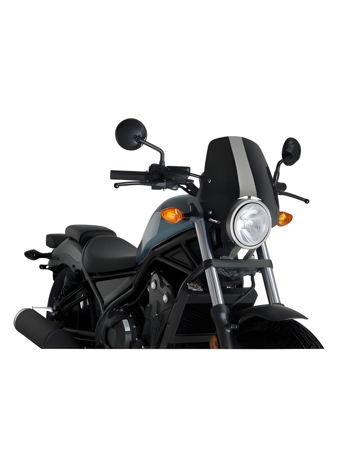 CUPOLINO NAKED N.G. SPORT PUIG COMPATIBILE PER HONDA REBEL CMX500 SE 2025 NERO 3829N
