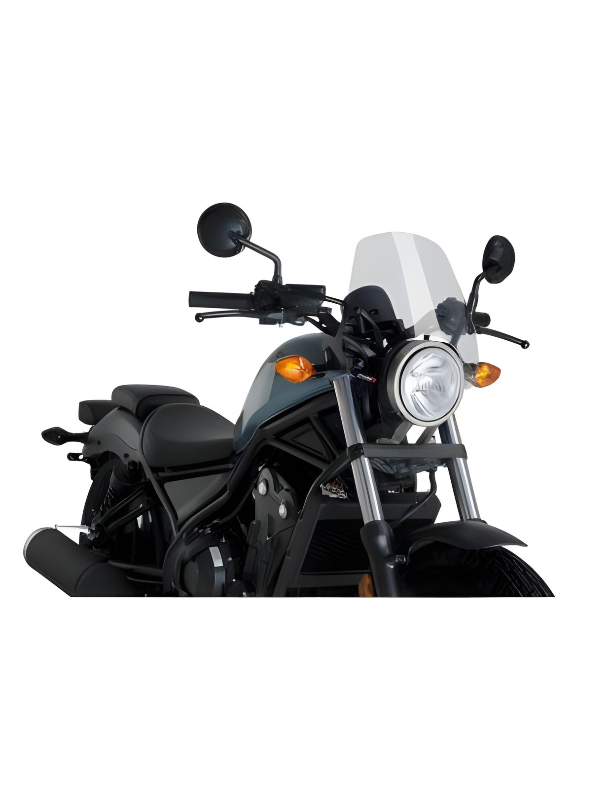 CUPOLINO NAKED N.G. SPORT PUIG COMPATIBILE PER HONDA REBEL CMX500 SE 2025 TRASPARENTE 3829W