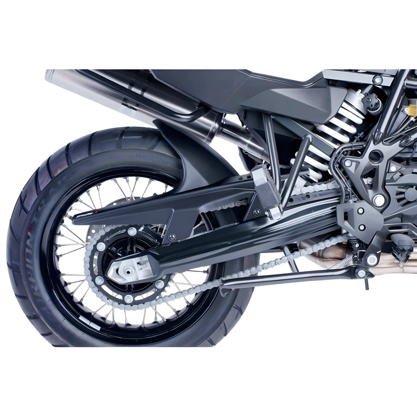 PARAFANGO POSTERIORE PUIG COMPATIBILE PER BMW F 800 GS 2008 > 2017 NERO 5865J