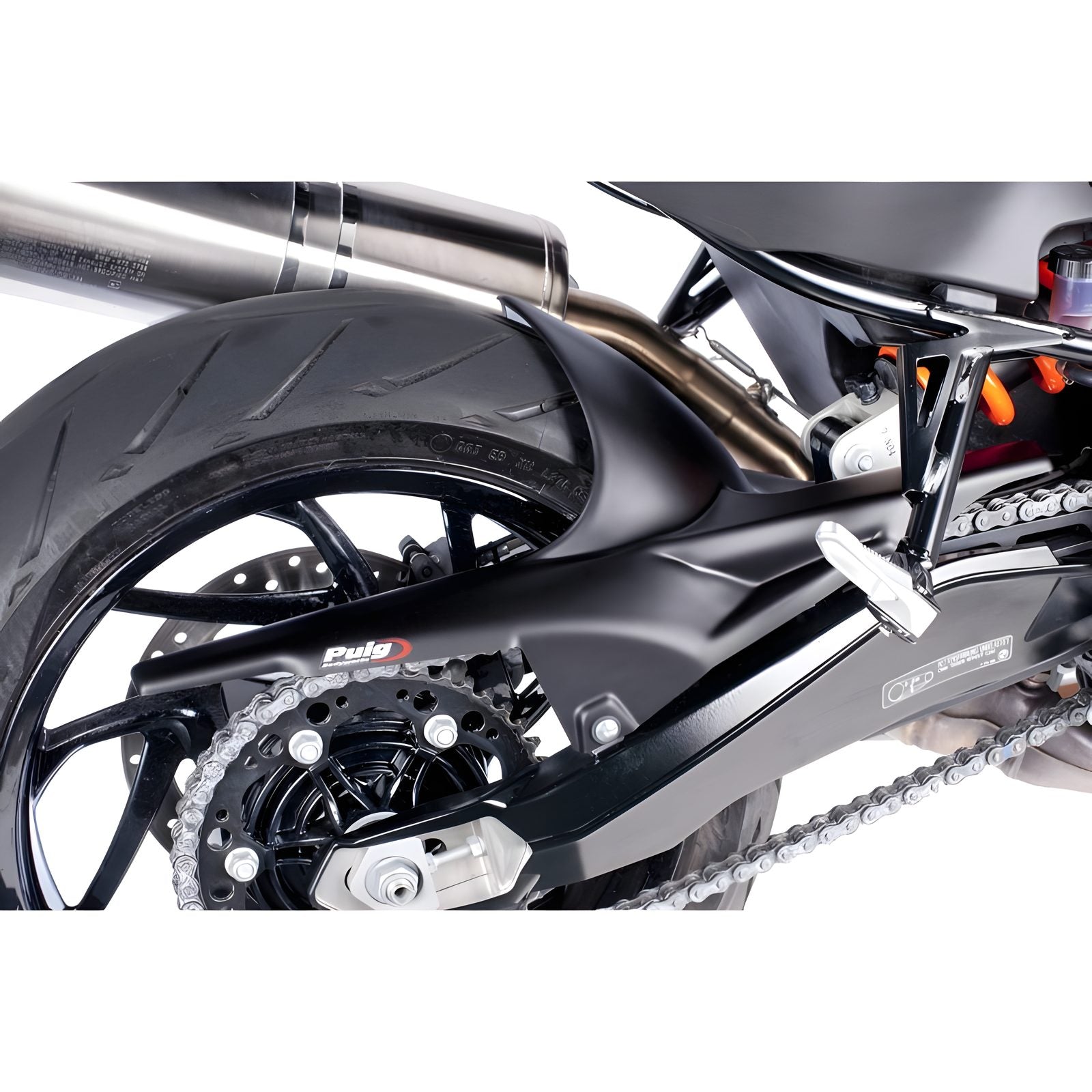 PARAFANGO POSTERIORE PUIG COMPATIBILE PER BMW F 800 R 2009 > 2014 NERO 5882J