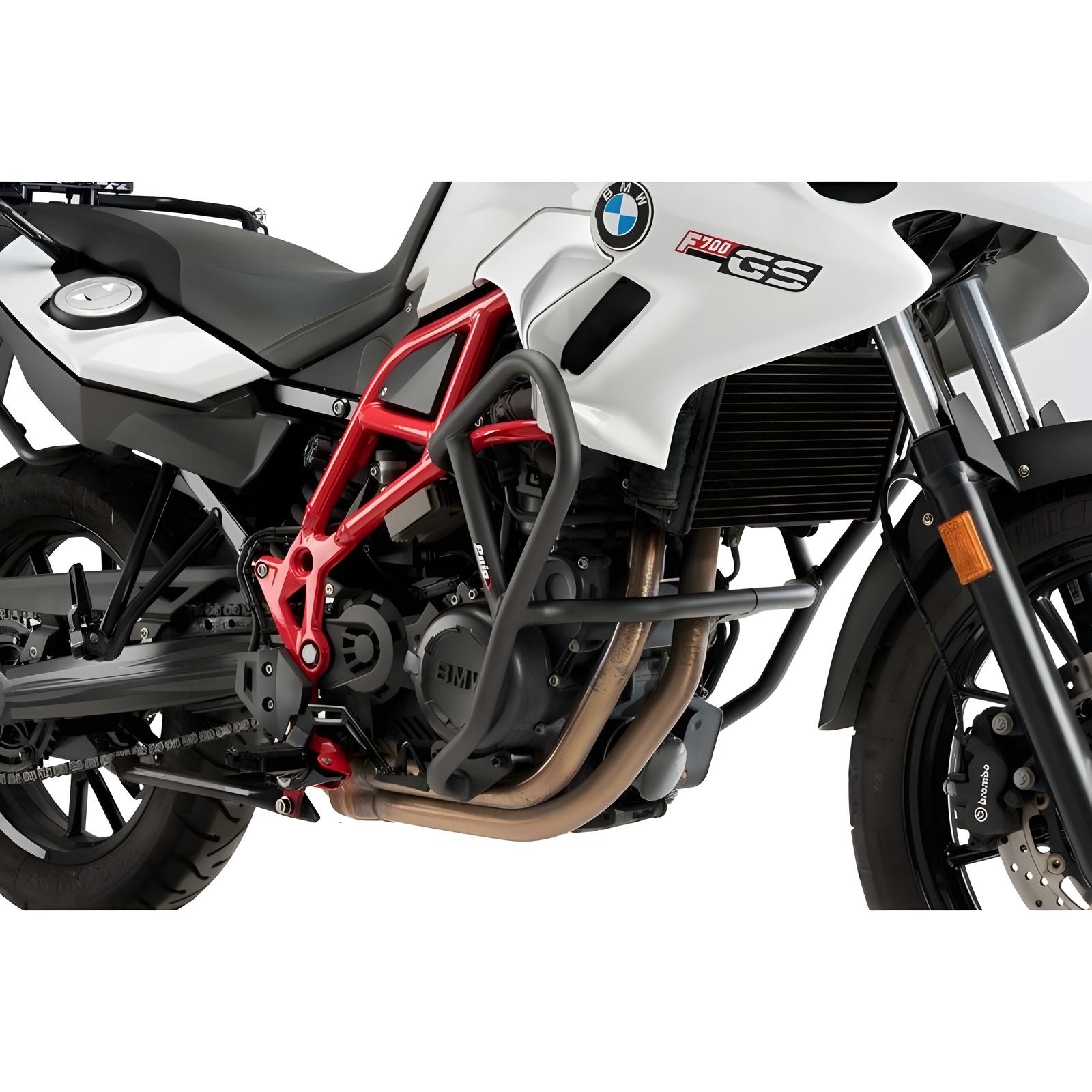 BARRE DI PROTEZIONE MOTORE PUIG COMPATIBILE PER BMW F 650 GS 2008 > 2012 NERO 5983N