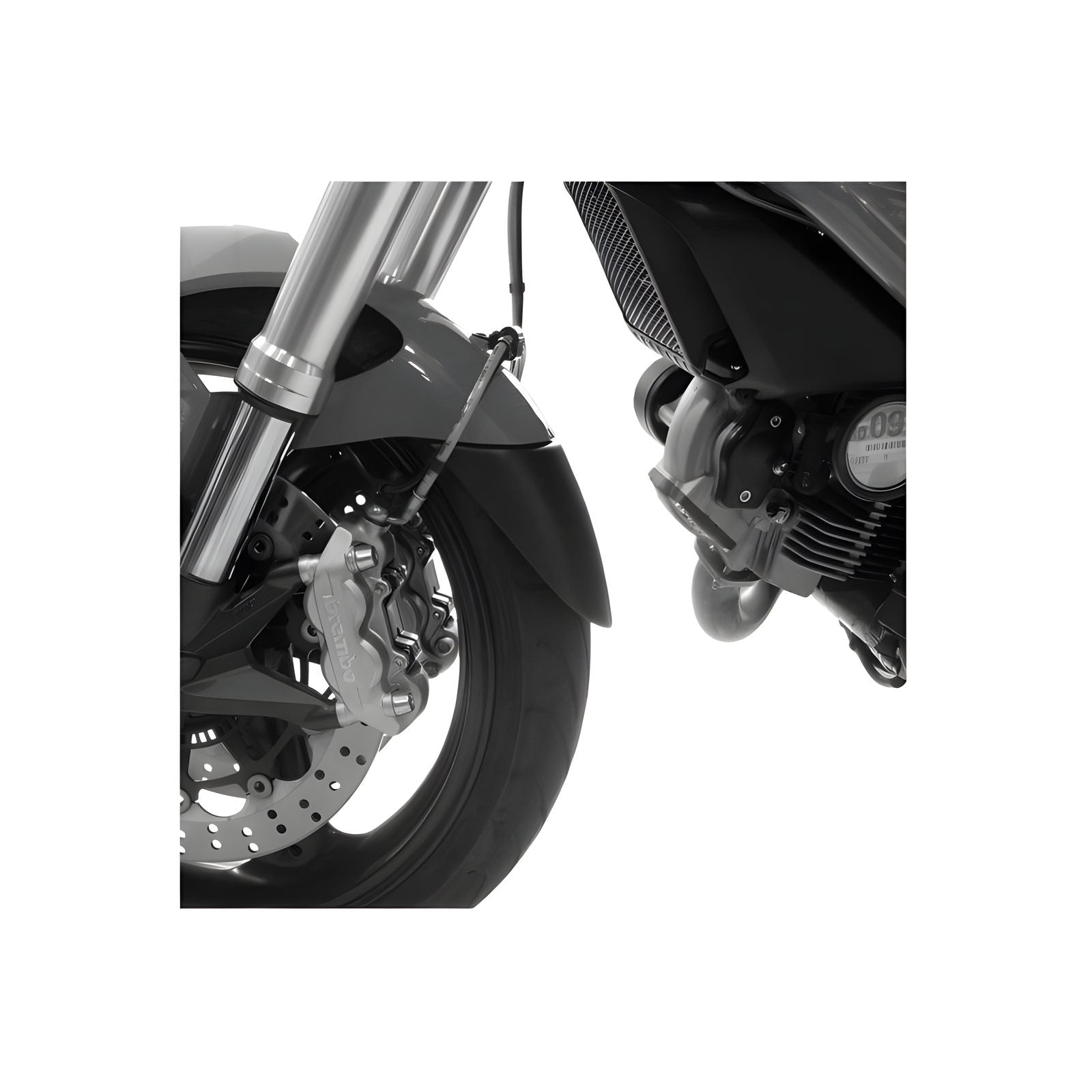ESTENSIONE PARAFANGO ANTERIORE PUIG COMPATIBILE PER SUZUKI SV 650 S 2003 > 2015 NERO 6165N