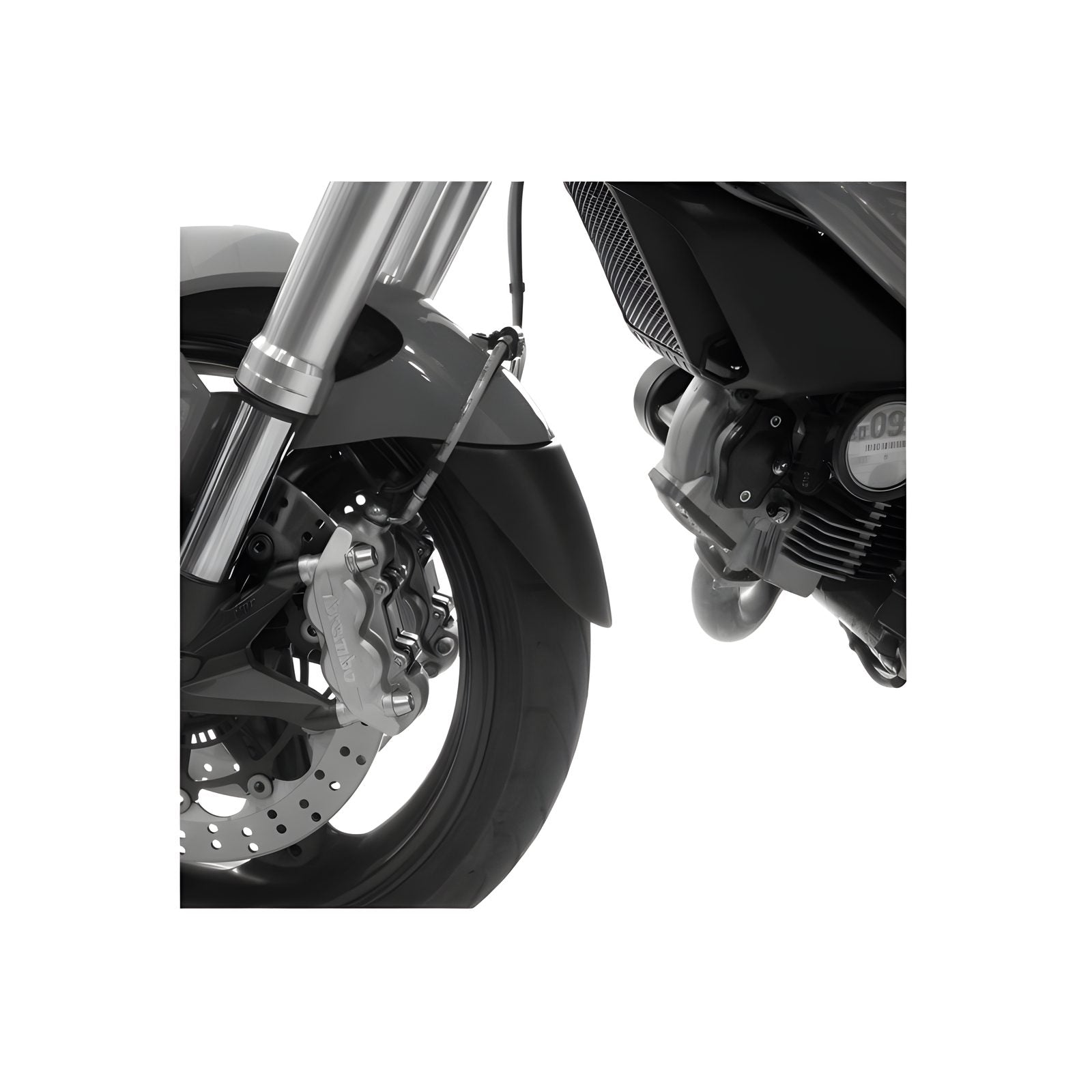 ESTENSIONE PARAFANGO ANTERIORE PUIG COMPATIBILE PER BMW K 1600 GT/GTL 2011 > 2024 NERO OPACO 6168N