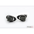 TAMPONI PARATELAIO MOD. R19 PUIG COMPATIBILE PER HONDA CB 500 F 2013 > 2015 NERO COPPIA 6560N