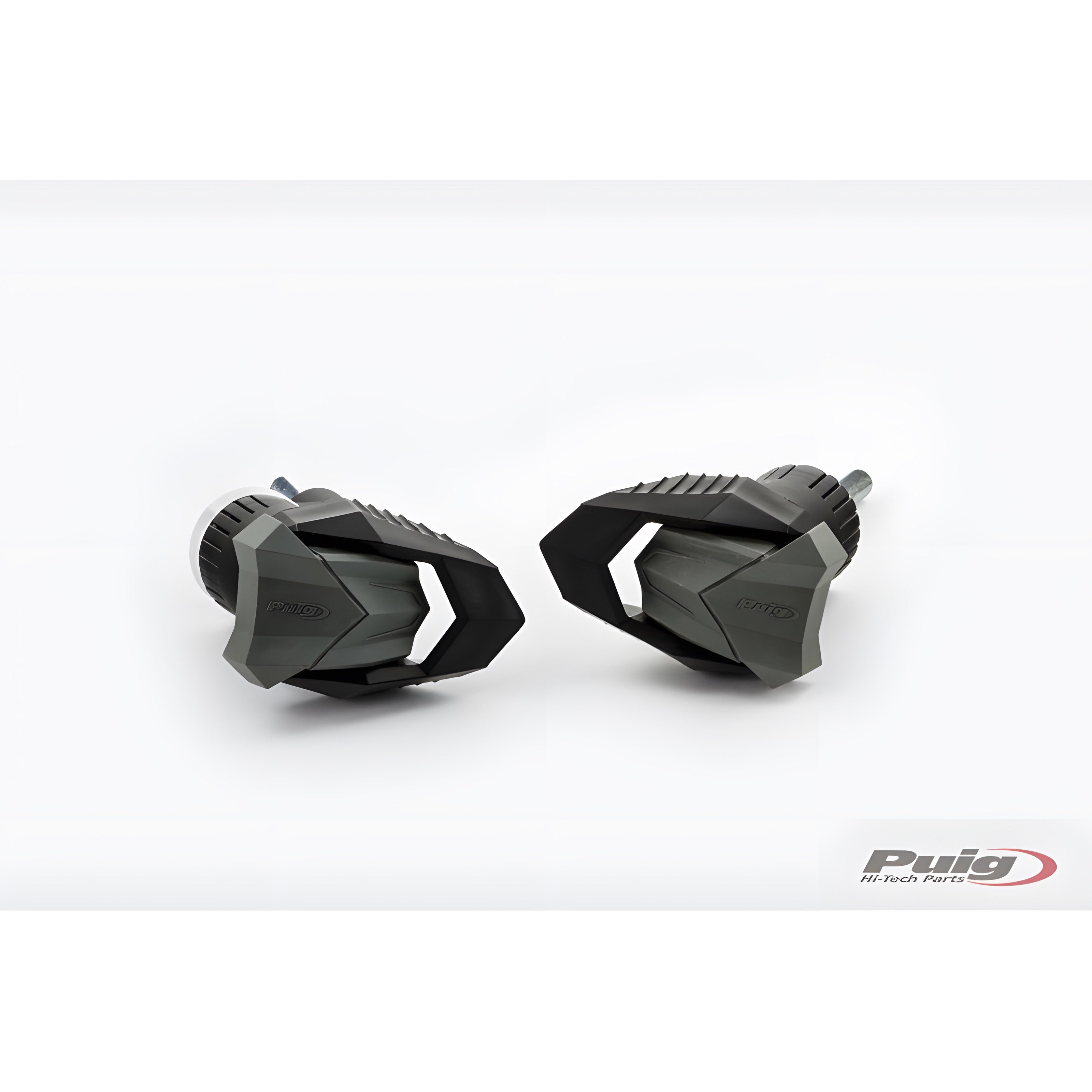 TAMPONI PARATELAIO MOD. R19 PUIG COMPATIBILE PER HONDA CB 500 F 2013 > 2015 NERO COPPIA 6560N