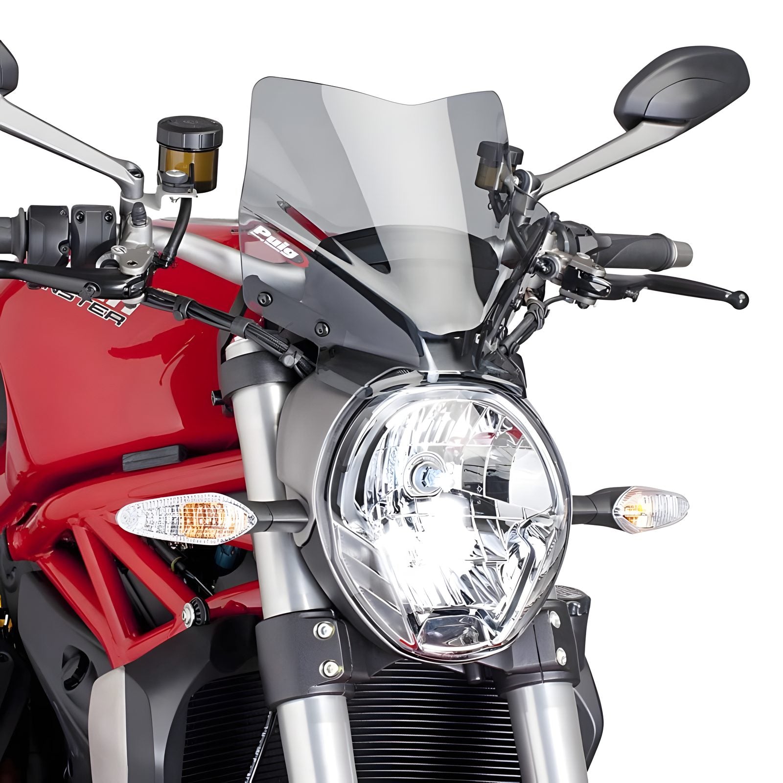 CUPOLINO NAKED N.G. SPORT PUIG COMPATIBILE PER DUCATI MONSTER 821 2018 > 2020 FUME CHIARO 7013H
