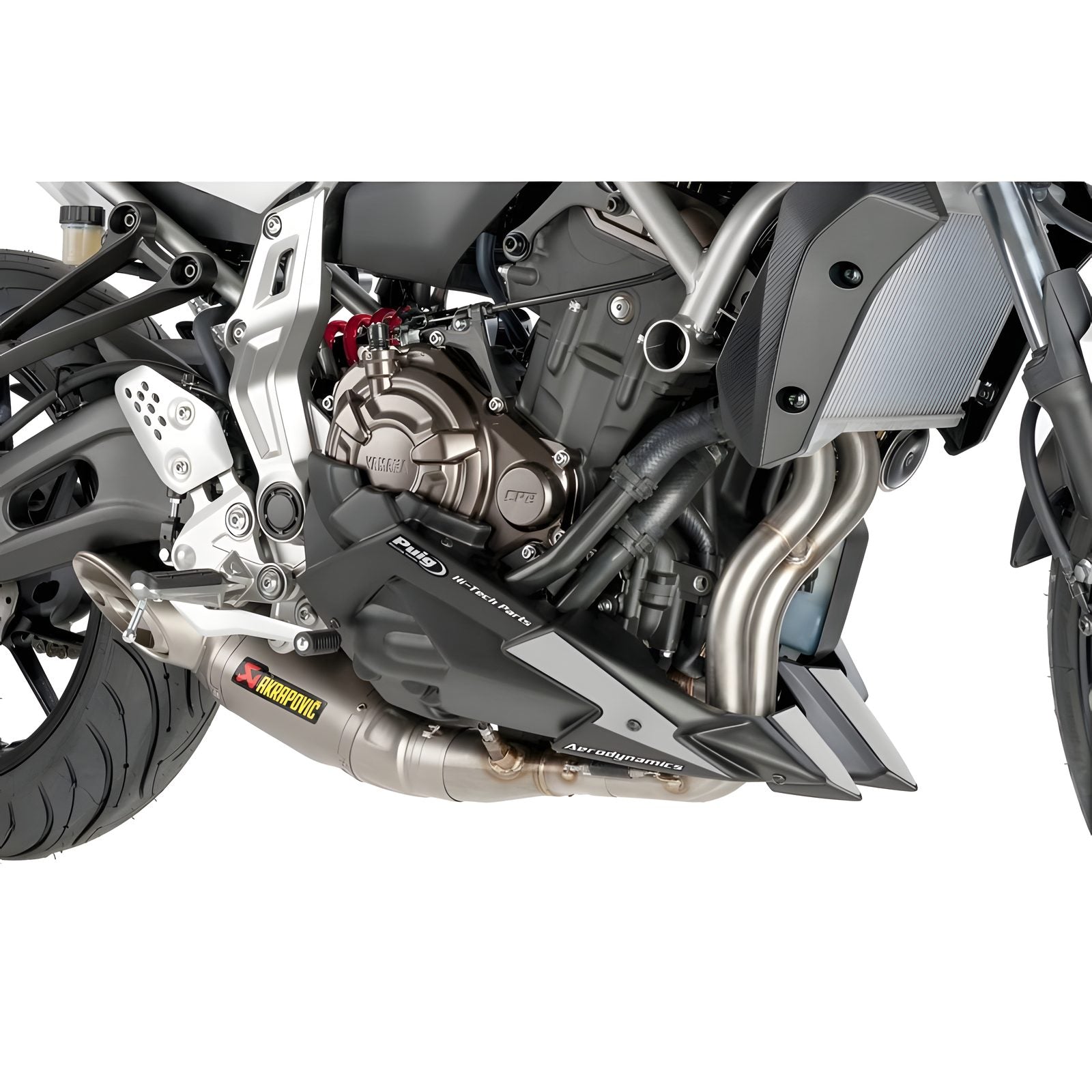 PUNTALE PUIG COMPATIBILE PER YAMAHA MT-07 700 2014 > 2017 NERO OPACO  RICONDIZIONATO 7022J
