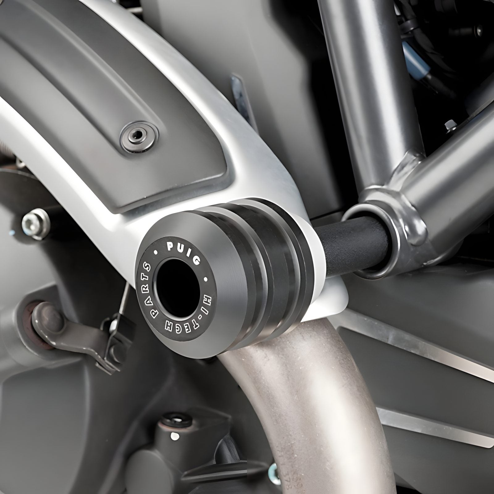 TAMPONI PARATELAIO MOD. VINTAGE PUIG COMPATIBILE PER DUCATI SCRAMBLER 1100 PRO/PRO SPORT 2020 > 2024 NERO COPPIA 8150N