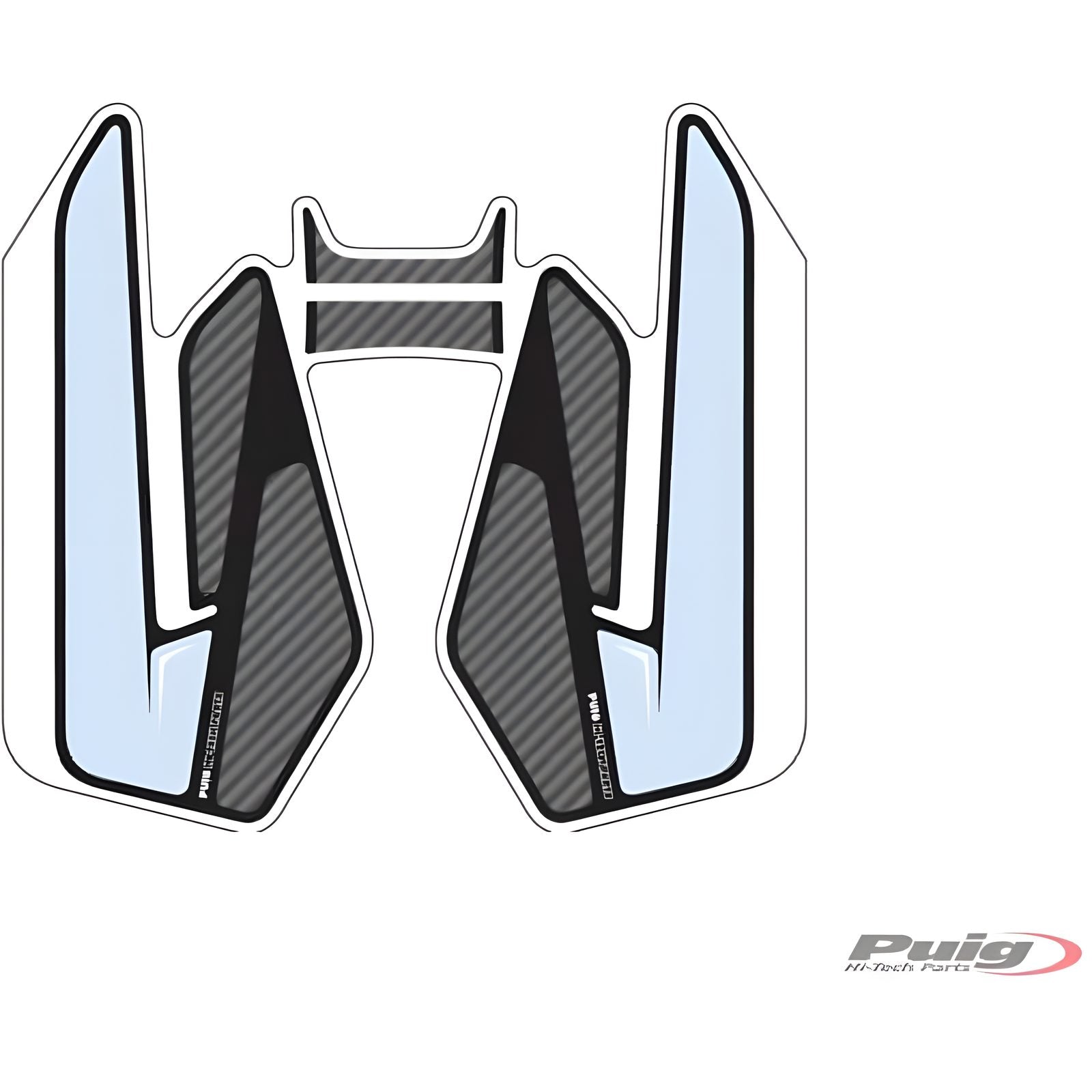 ADESIVO SERBATOIO SPECIFICO LATERALE PUIG COMPATIBILE PER YAMAHA MT-07 700 2014 > 2017 CARBON LOOK 8438C