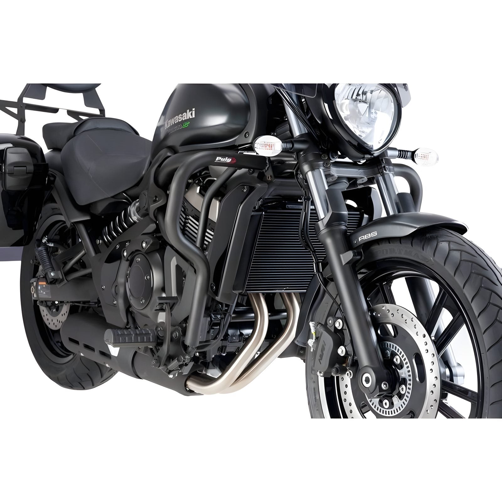 BARRE DI PROTEZIONE MOTORE PUIG COMPATIBILE PER KAWASAKI VULCAN 650 S 2015 > 2024 NERO 8544N