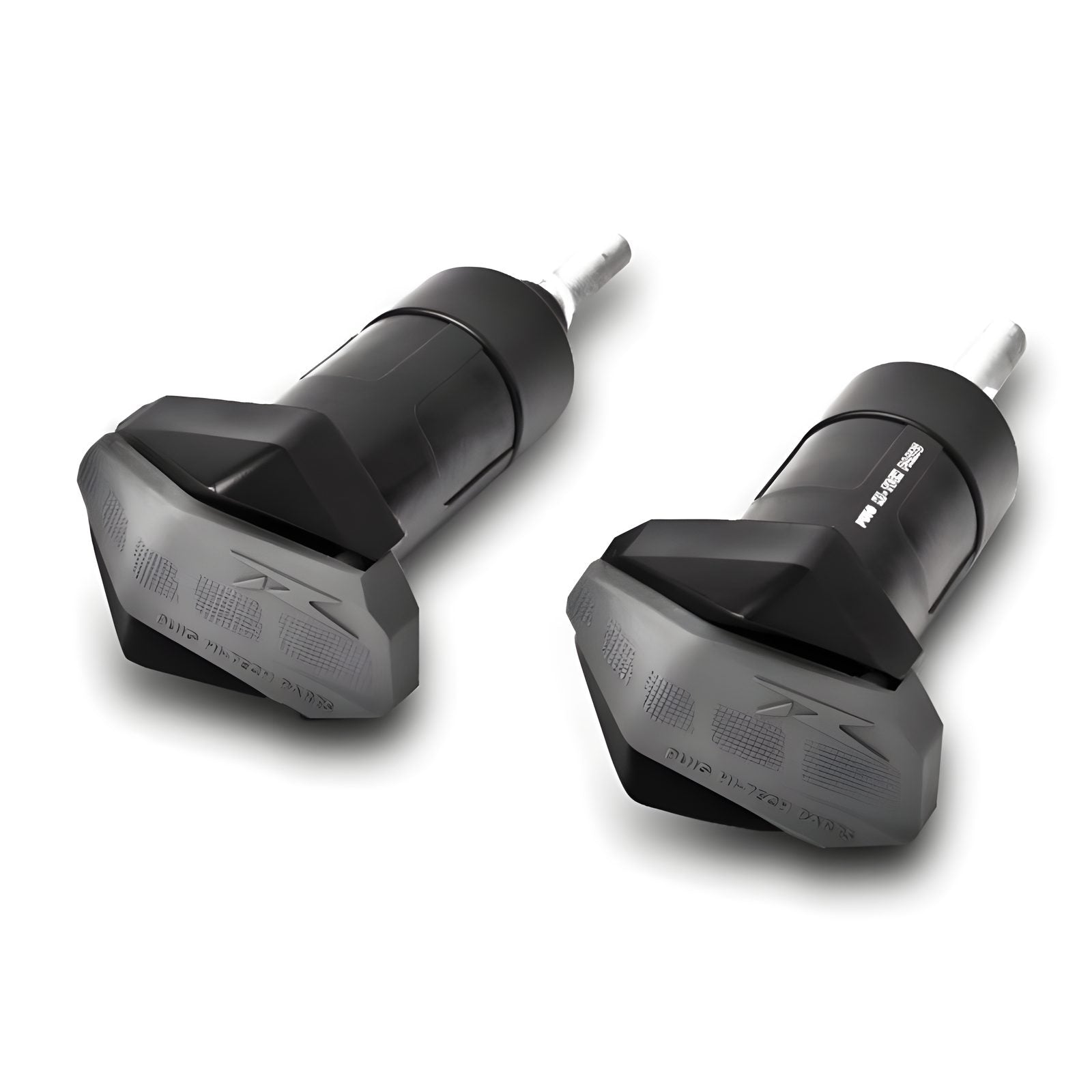 TAMPONI PARATELAIO MOD. R19 PUIG COMPATIBILE PER HONDA CBR 500 R 2016 > 2018 NERO COPPIA 8576N