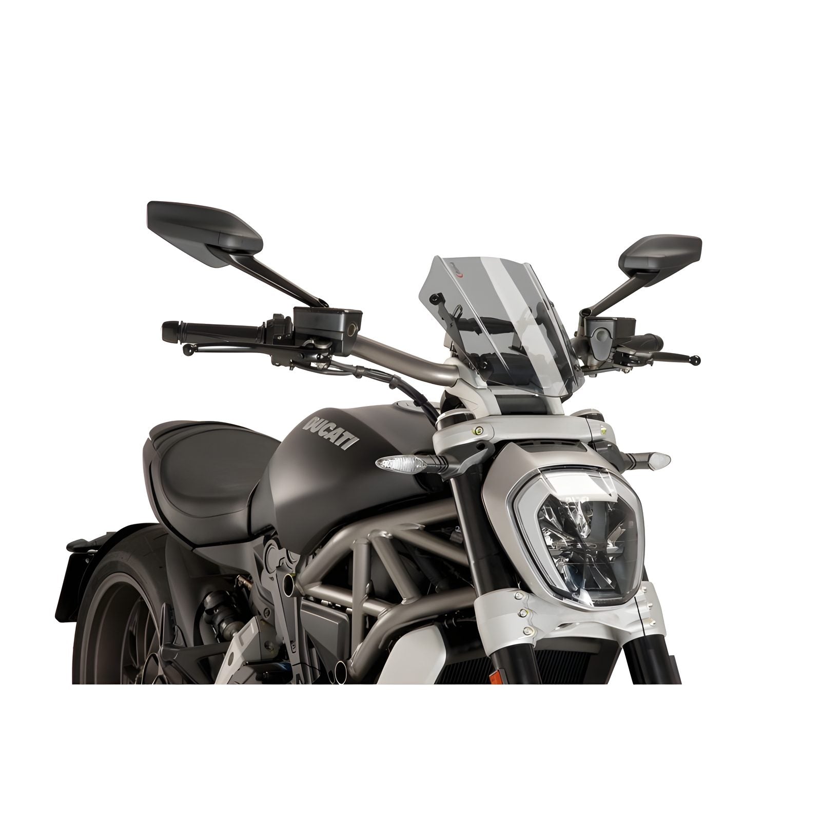 CUPOLINO NAKED N.G. SPORT PUIG COMPATIBILE PER DUCATI X DIAVEL 1200 2016 > 2017 FUME CHIARO 8921H