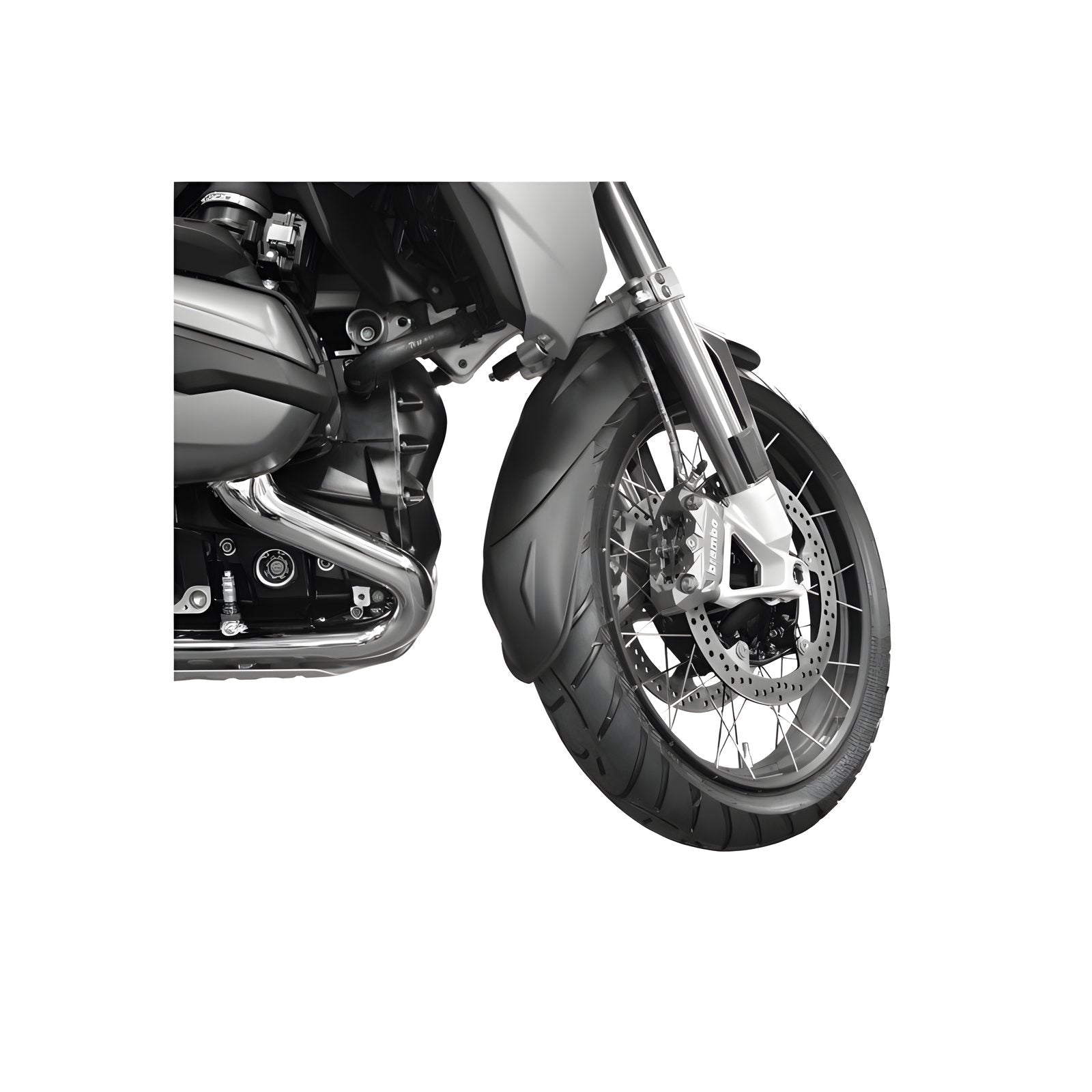 ESTENSIONE PARAFANGO ANTERIORE PUIG COMPATIBILE PER BMW R 1250 GS ADVENTURE 2018 > 2024 NERO OPACO 9202N