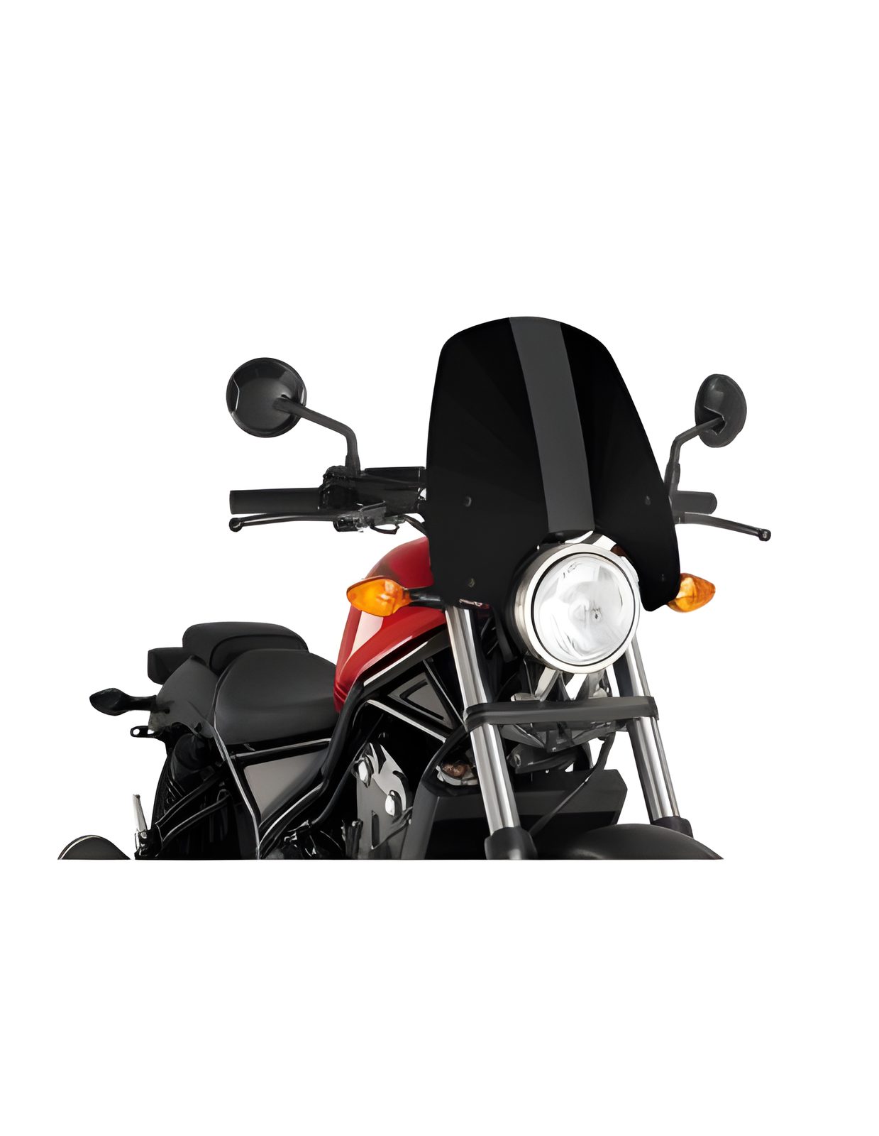 CUPOLINO NAKED N.G. TOURING PUIG COMPATIBILE PER HONDA REBEL CMX500 SE 2025 NERO 9462N