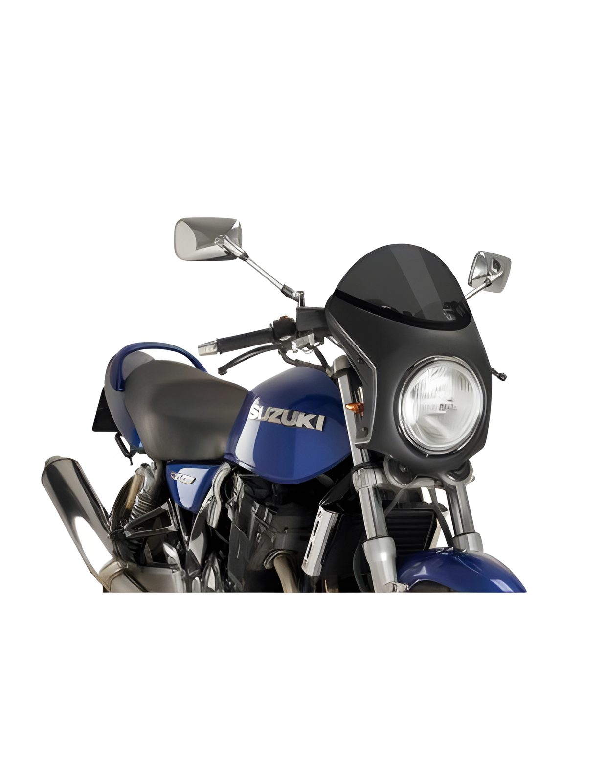 CUPOLINO SEMICARENATO PUIG COMPATIBILE PER TRIUMPH BONNEVILLE 1200 T120 BLACK 2021 > 2026 NERO 9553F