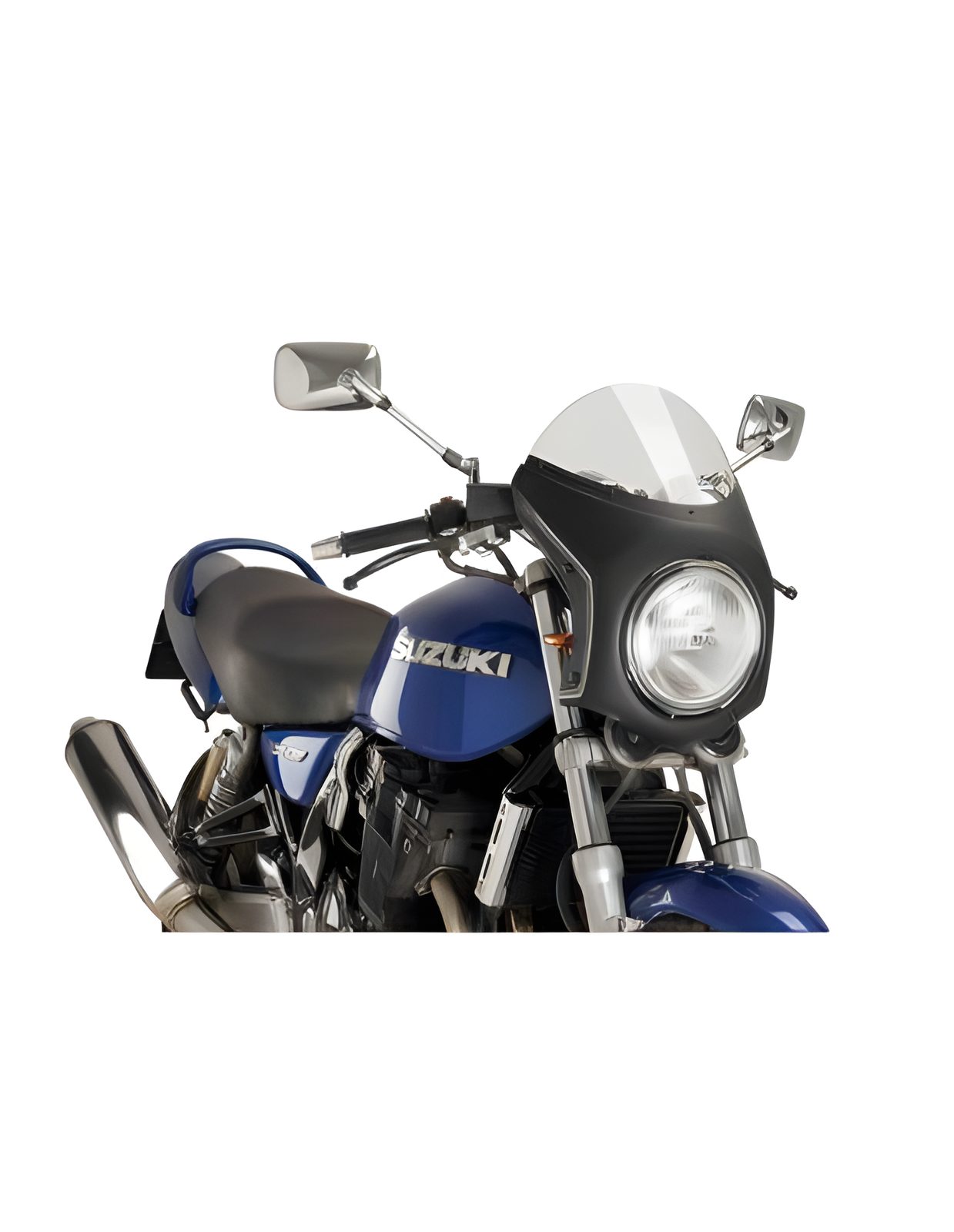 CUPOLINO SEMICARENATO PUIG COMPATIBILE PER TRIUMPH BONNEVILLE 865 T100 2021 > 2026 NERO 9553H