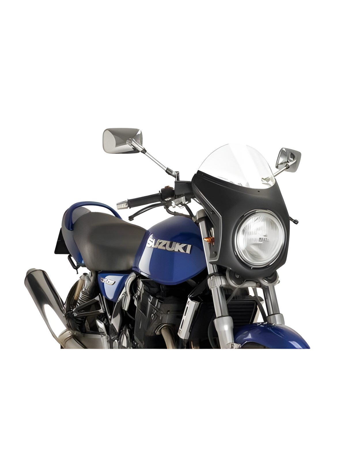 CUPOLINO SEMICARENATO PUIG COMPATIBILE PER TRIUMPH BONNEVILLE 1200 T120 2021 > 2026 NERO 9553W