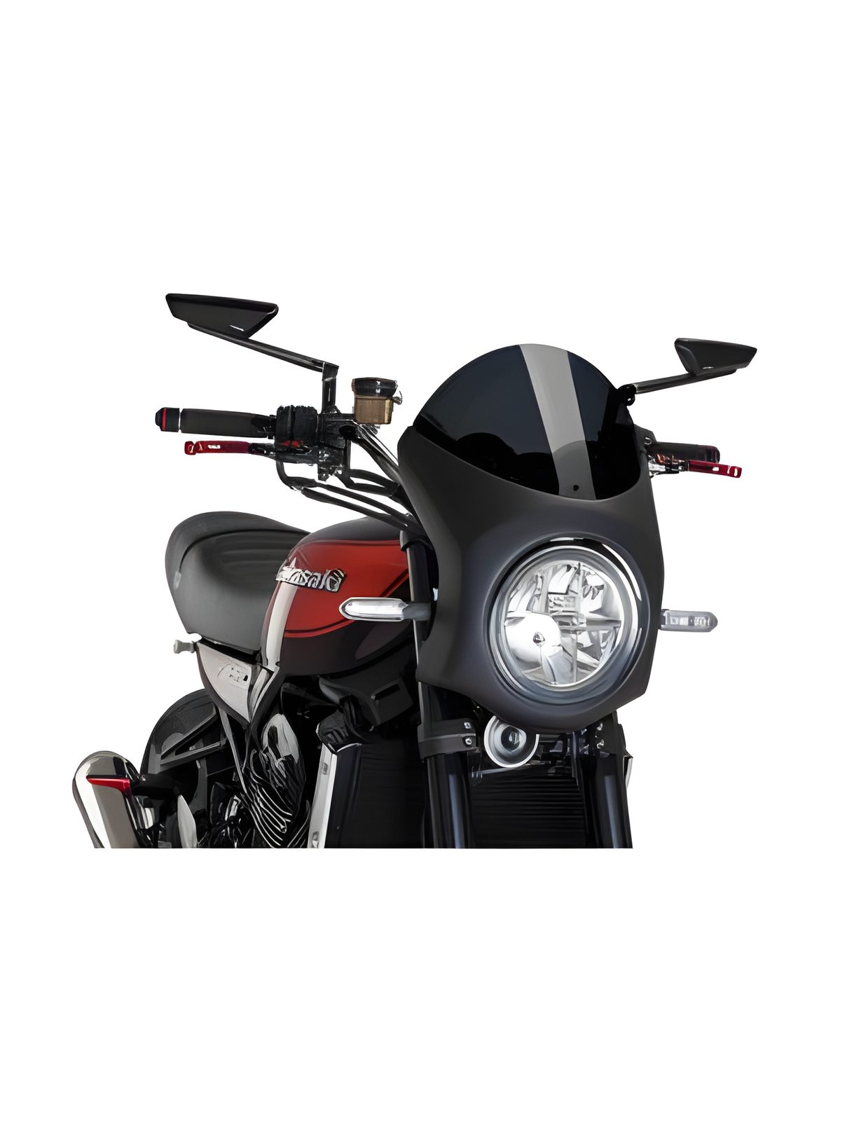 CUPOLINO SEMICARENATO PUIG COMPATIBILE PER KAWASAKI Z 900 RS SE 2026 FUME SCURO 9595F