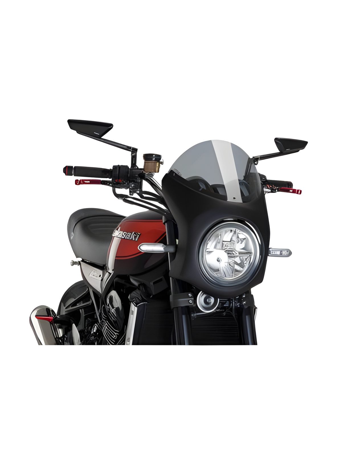 CUPOLINO SEMICARENATO PUIG COMPATIBILE PER KAWASAKI Z 900 RS SE 2026 FUME CHIARO 9596H