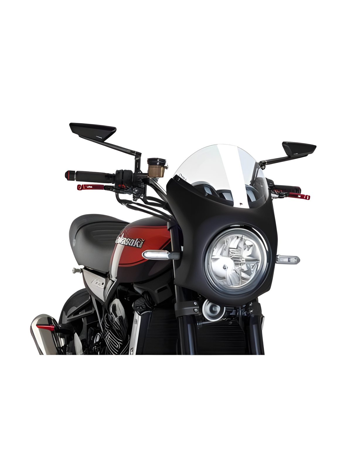CUPOLINO SEMICARENATO PUIG COMPATIBILE PER KAWASAKI Z 900 RS 2026 TRASPARENTE 9596W