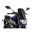 CUPOLINO NAKED N.G. TOURING PUIG COMPATIBILE PER YAMAHA MT-07 700 2018 > 2020 NERO 9667N