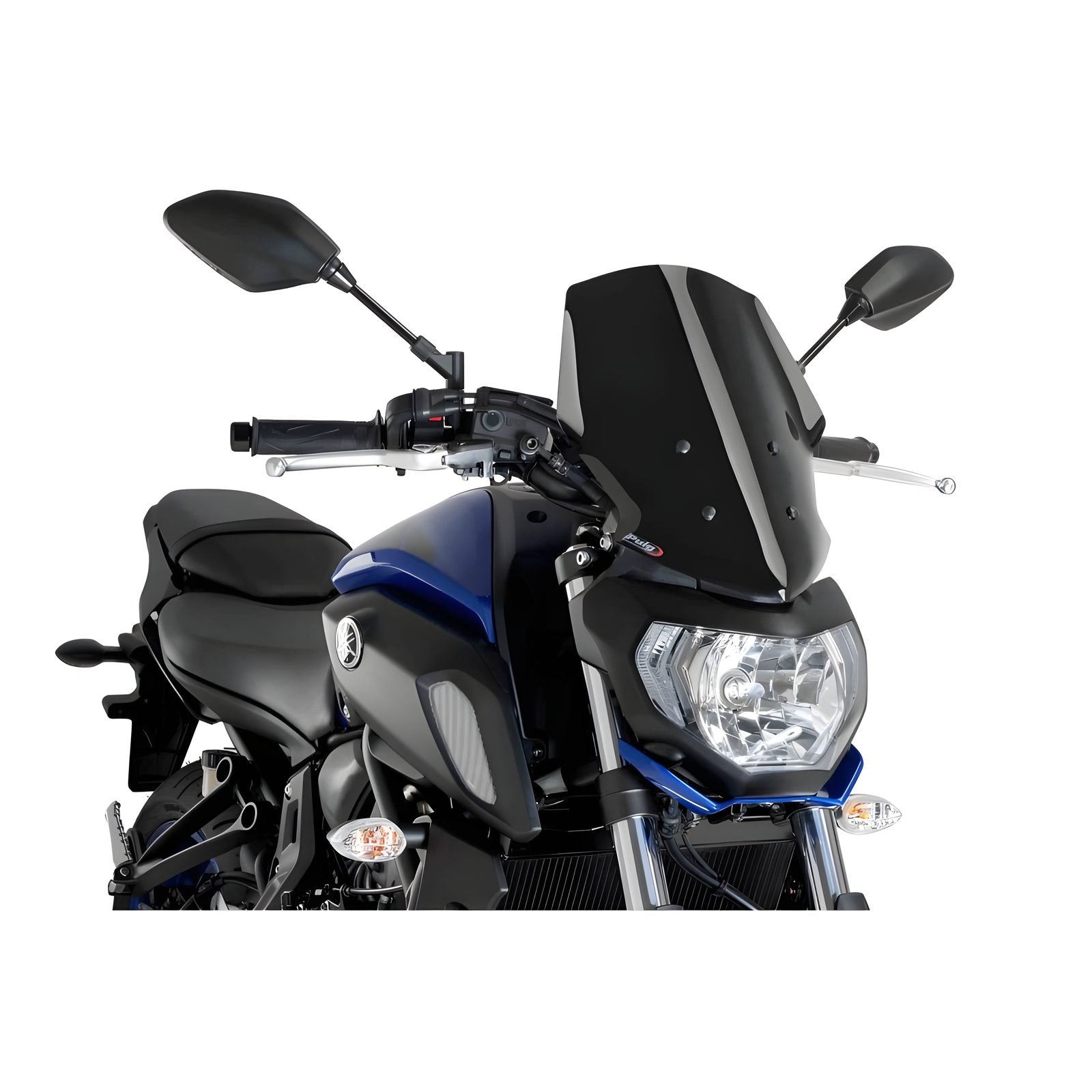 CUPOLINO NAKED N.G. TOURING PUIG COMPATIBILE PER YAMAHA MT-07 700 2018 > 2020 NERO 9667N