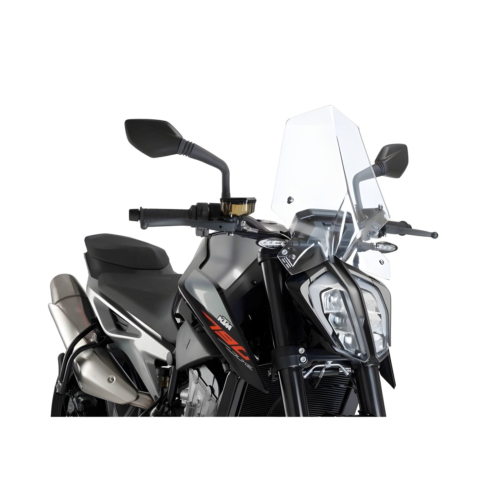CUPOLINO NAKED N.G. SPORT PUIG COMPATIBILE PER KTM DUKE 890 GP 2021 > 2024 TRASPARENTE 9668W
