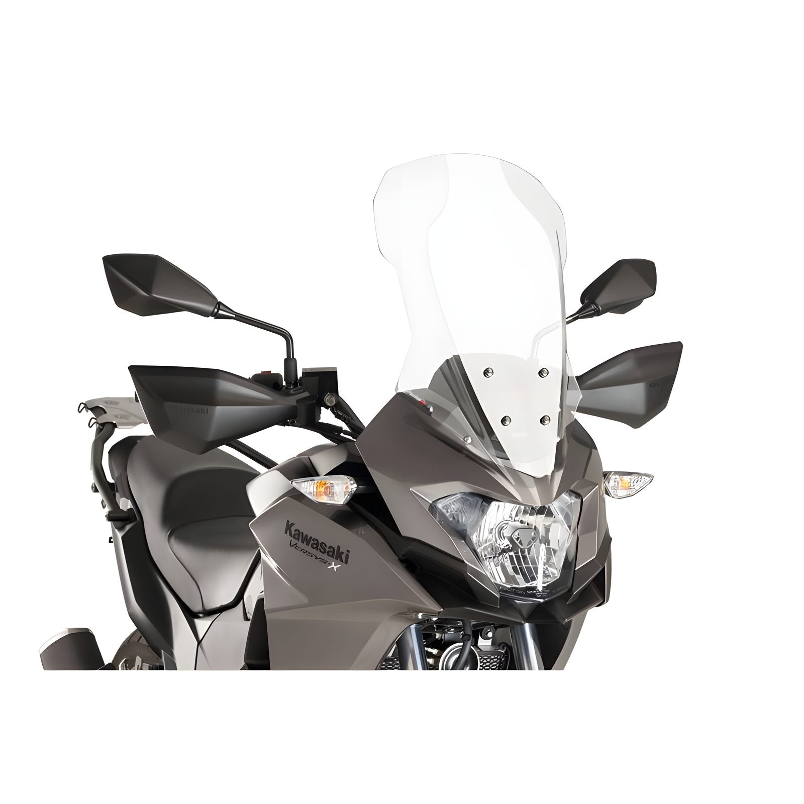 CUPOLINO TOURING PUIG COMPATIBILE PER KAWASAKI VERSYS-X 300 ADVENTURE 2017 > 2020 TRASPARENTE 9710W