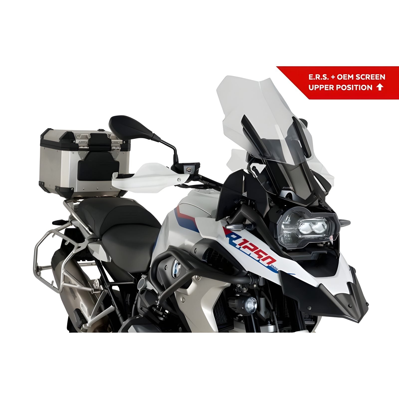 SUPPORTO E.R.S. CUPOLINO PUIG COMPATIBILE PER BMW R 1250 GS ADVENTURE 2018 > 2023 NERO 9718N
