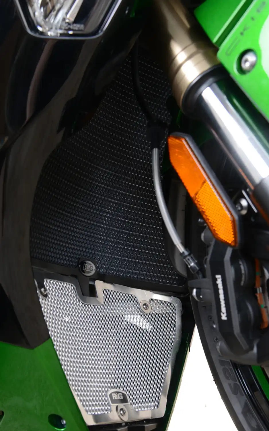 PROTEZIONE RADIATORE ACQUA R&G PER KAWASAKI NINJA H2 2020 > 2024 NERO RAD0231BK