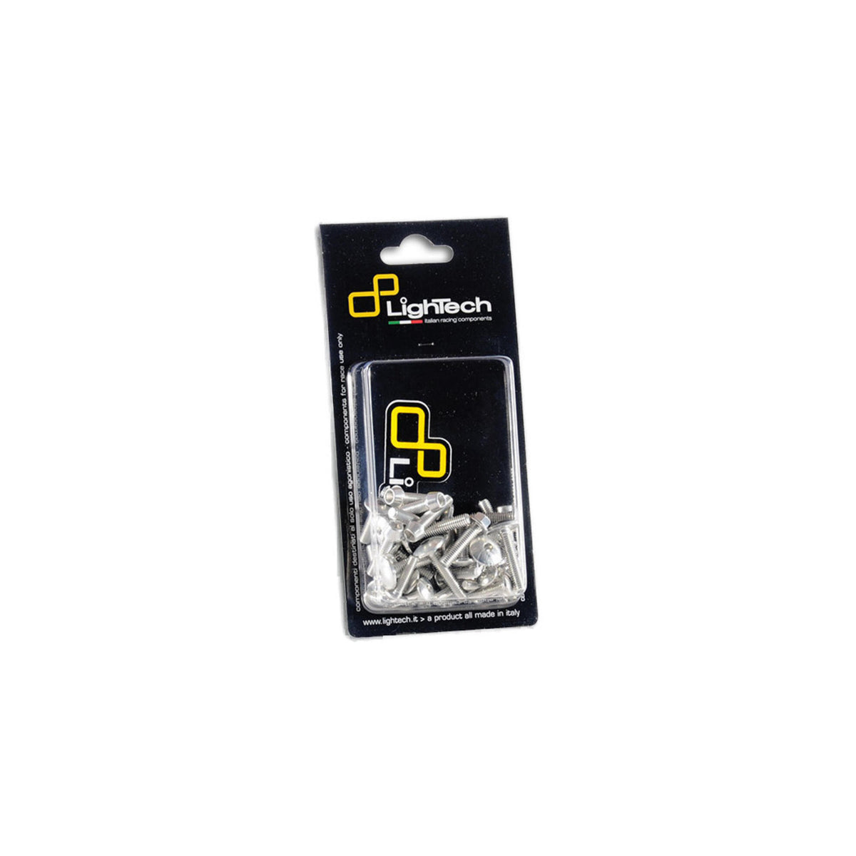 KIT VITI TELAIO ERGAL LIGHTECH COMPATIBILE PER YAMAHA R7 2022 > 2023 15 PZ ARGENTO FRMYA002SIL