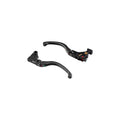 KIT LEVE FRENO / FRIZIONE MAGNESIO/ALLUMINIO TIPO H LIGHTECH COMPATIBILE PER KAWASAKI ZX10R 2006 > 2015 NERO KLEV105H