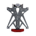 KIT PORTA TARGA LIGHTECH COMPATIBILE PER FANTIC CABALLERO 125 250 500 2019 2020 2021 2022 2023 NERO KTARFA101A1