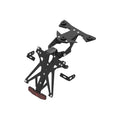 KIT PORTATARGA REGOLABILE CON LUCE TARGA LED E CATADIOTTRO OMOLOGATO LIGHTECH COMPATIBILE PER BMW S 1000 R 2014 > 2020 NERO KTARBM105A1