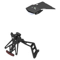 KIT PORTA TARGA LIGHTECH COMPATIBILE PER BMW R NINE-T URBAN 2016 2017 2018 2019 NERO KTARBM109A1