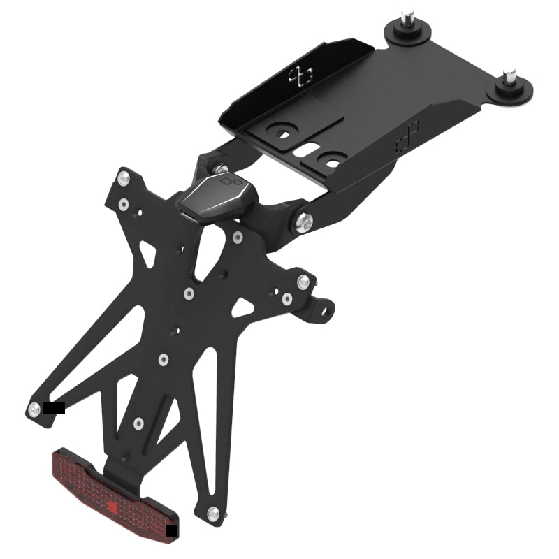 KIT PORTA TARGA LIGHTECH COMPATIBILE PER DUCATI HYPERMOTARD 821 2013 2014 2015 2016 2017 2018 NERO KTARDU110A1