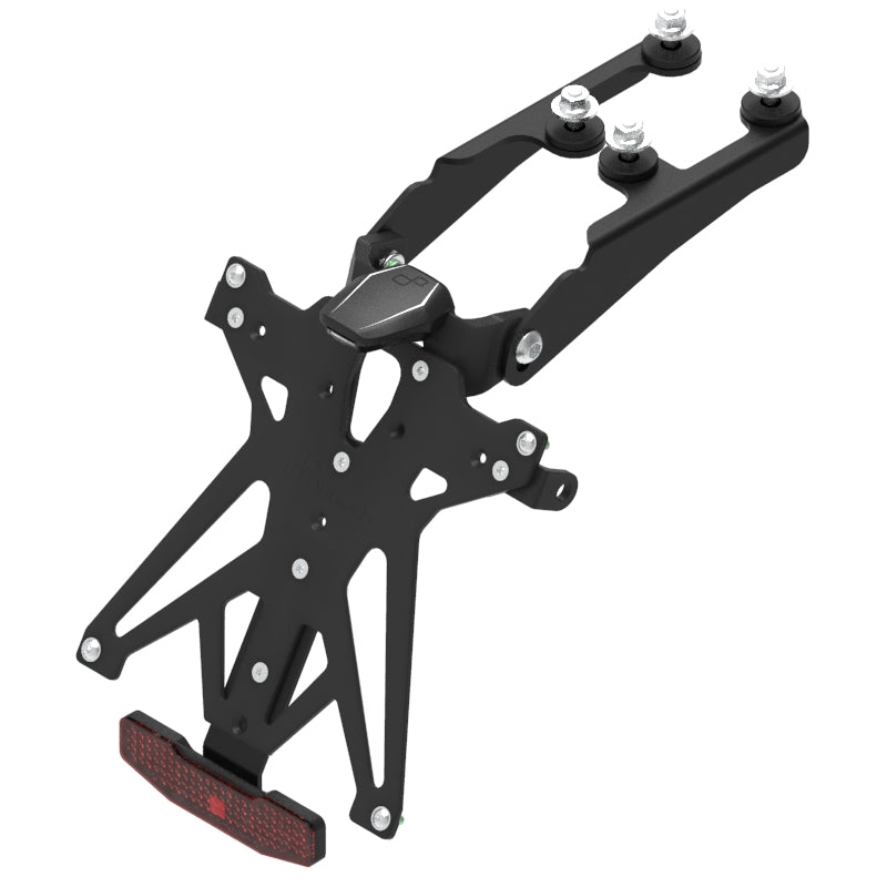 KIT PORTA TARGA LIGHTECH COMPATIBILE PER HONDA CBR 600 F 2011 2012 2013 NERO KTARHO108A1
