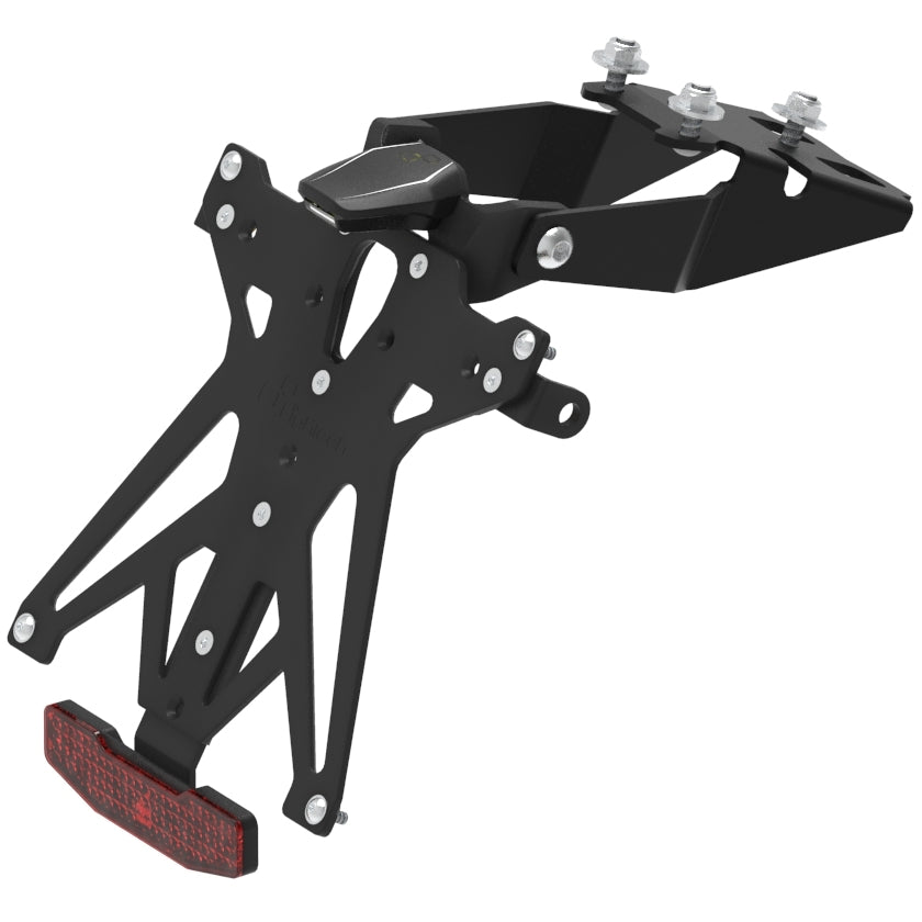 KIT PORTA TARGA LIGHTECH COMPATIBILE PER HONDA CB 650F 2014 2015 2016 2017 2018 2019 NERO KTARHO111A1