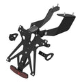 KIT PORTA TARGA LIGHTECH COMPATIBILE PER HONDA INTEGRA 750 2016 2017 2018 NERO KTARHO113A1