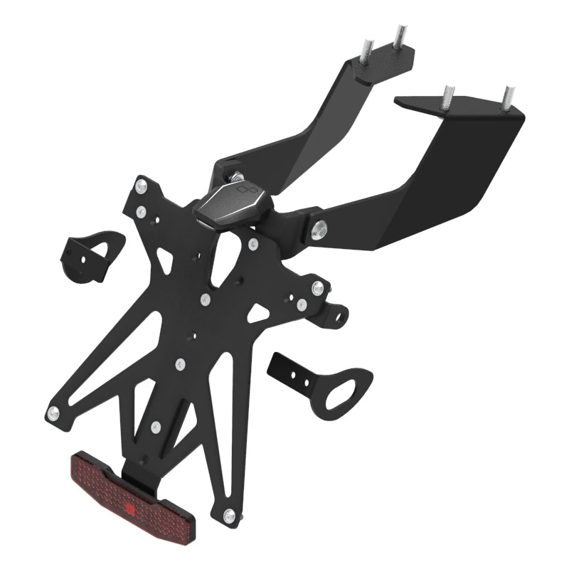 KIT PORTA TARGA LIGHTECH COMPATIBILE PER HONDA INTEGRA 750 2016 2017 2018 NERO KTARHO113A1