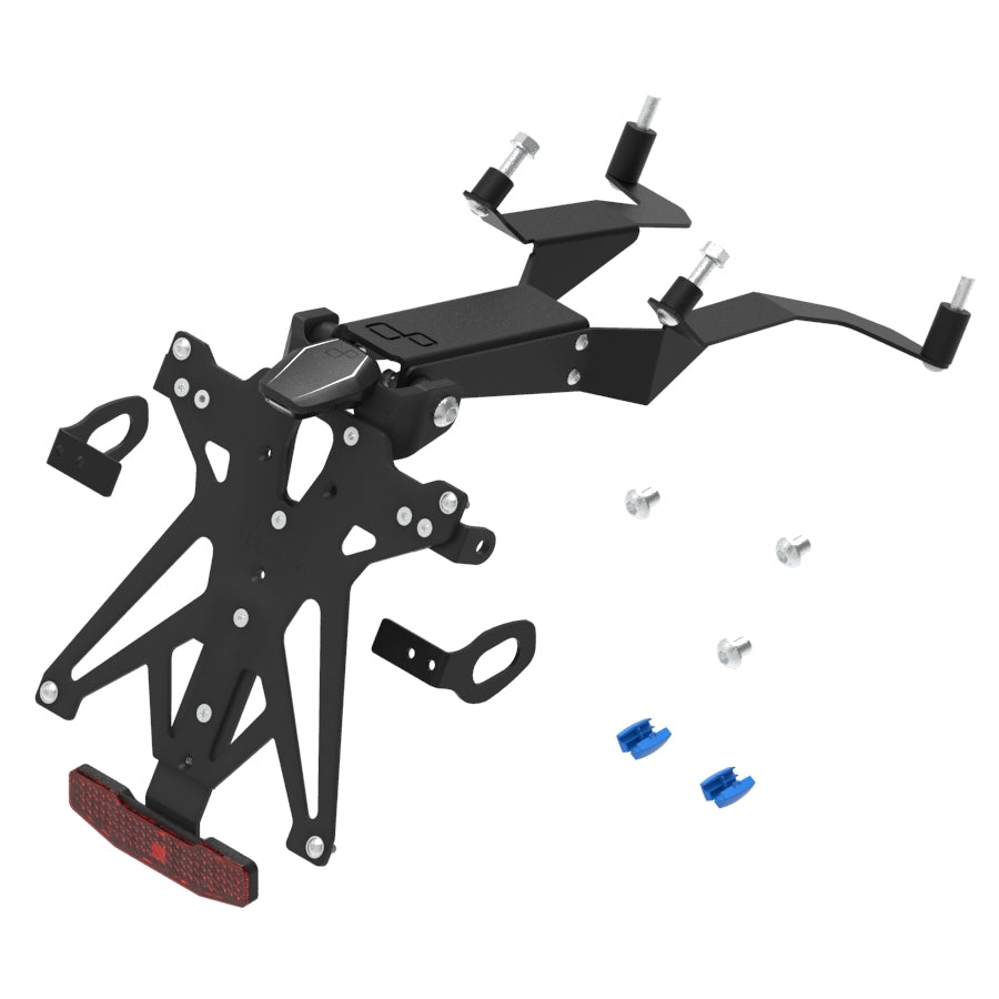 KIT PORTA TARGA LIGHTECH COMPATIBILE PER HONDA CB 1000R 2018 2019 2020 NERO KTARHO116A1